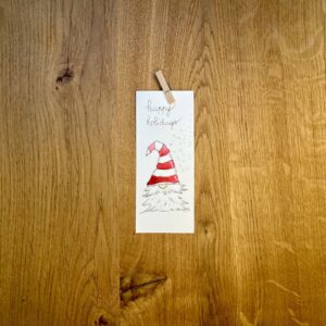 Nanetto Rosso – Happy Holidays – Biglietto di Natale