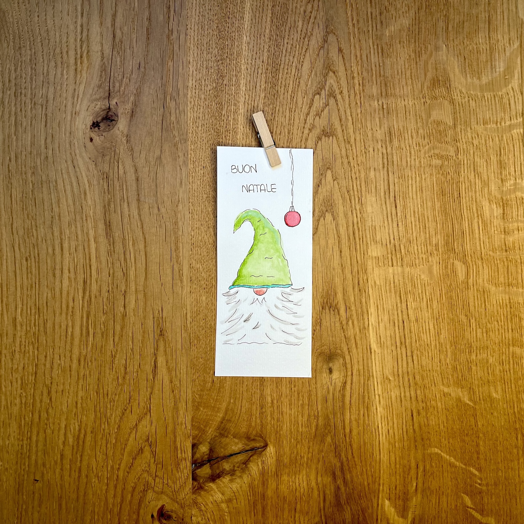 Nanetto Verde – Buon Natale – Biglietto di Natale